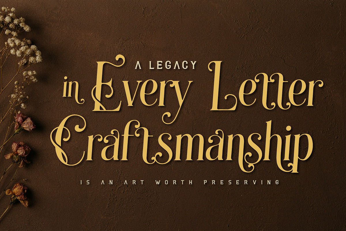 Grandeu Bearzens - Vintage Serif, a Serif Font by HypeWorksCo (Photo 6 of 15)