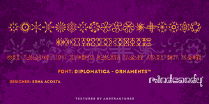 Diplomatica Ornaments™, a Symbol Font by MINDCANDY