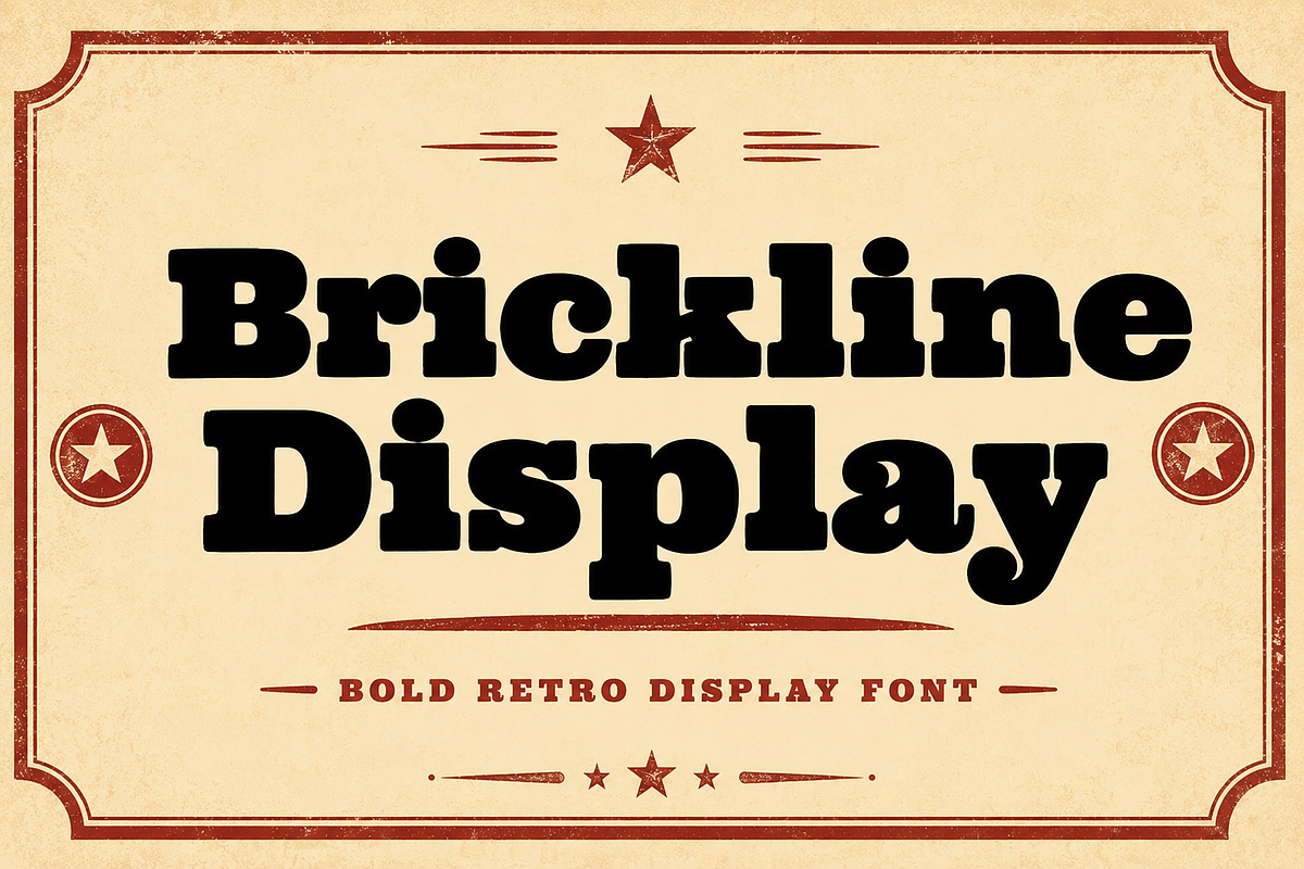 Brickline Display, a Slab Serif Font by Wow Magic (Photo 1 of 6)
