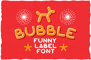 Bubble Vintage Label Typeface