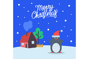 Merry Christmas Greeting Poster