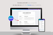 Resume / CV Template | Canva & Word, a Resume Template by CreativeZoom (Thumbnail 3 of 9)