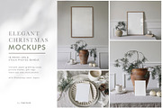 Elegant Christmas mockups & photos, a Household Mockup by Tabita's shop (Thumbnail 1 of 10)
