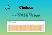Vacation Decision Helper - Excel, an App Template by Ardent Workshop (Thumbnail 4 of 9)