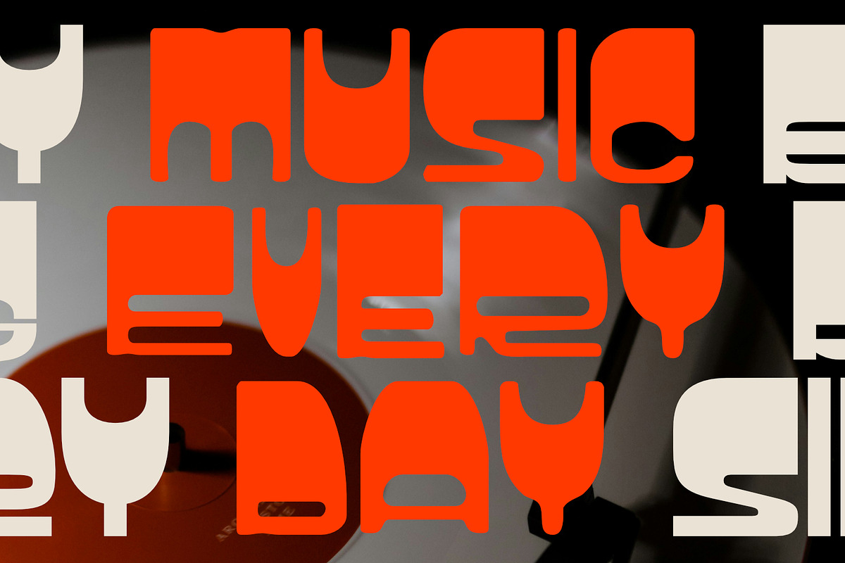 Chubuy Extra - Display Font, a Sans Serif Font by Khoir (Photo 8 of 12)