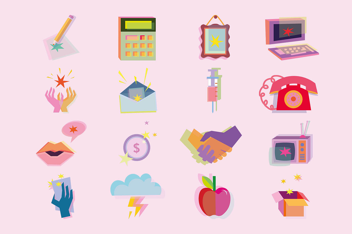 Illustrated task work icon risocards, a Work Illustration by studiomisprint (Photo 4 of 8)