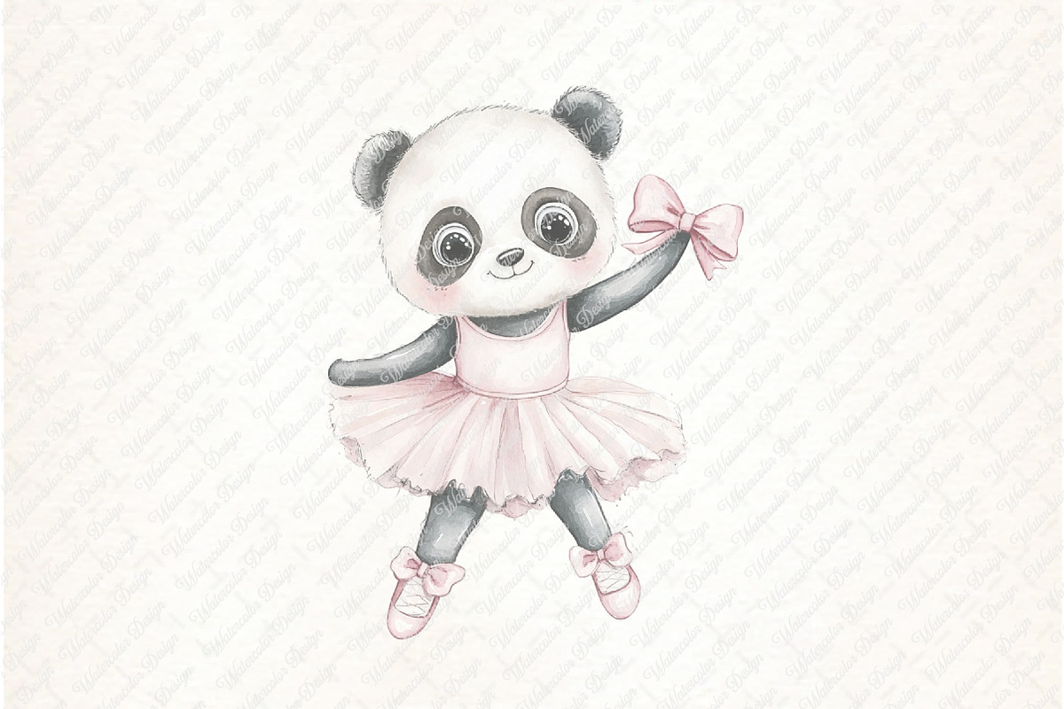 Watercolor Little Ballerina Clipart, an Illustration by Watercolor design (Photo 9 of 12)