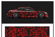 Dynamic Racing Car Wrap Design, a Transportation Illustration by CarWrap design (Thumbnail 4 of 4)