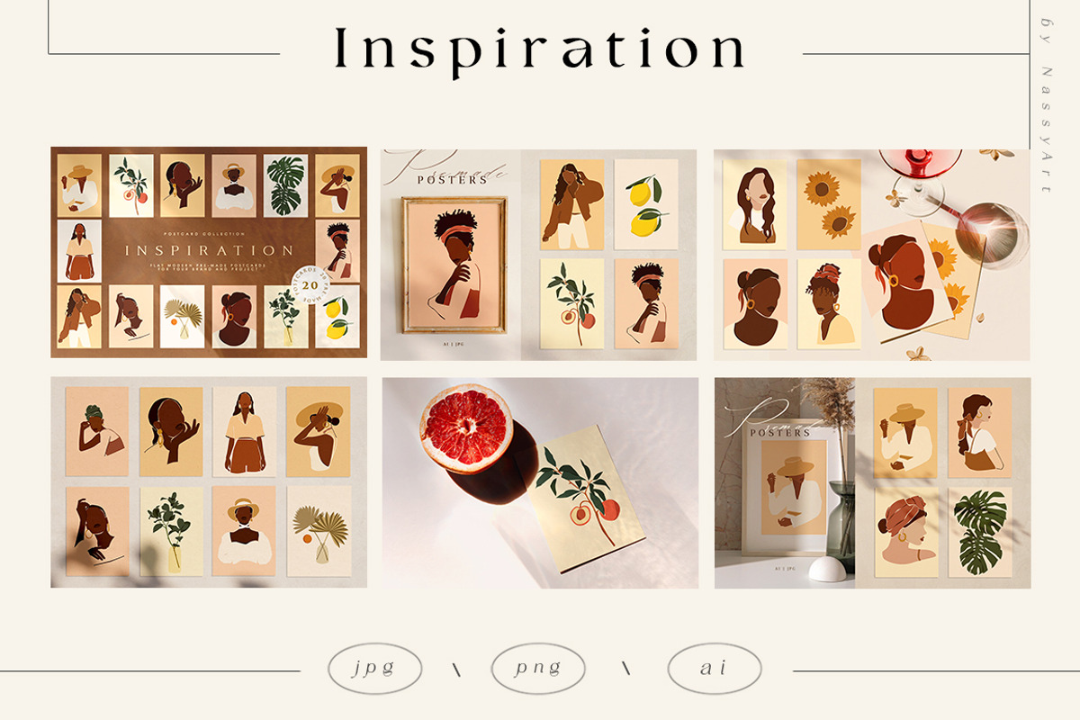 Abstract Bundle Posters Prints 325+, a Decorative Illustration by NassyArt (Photo 10 of 15)