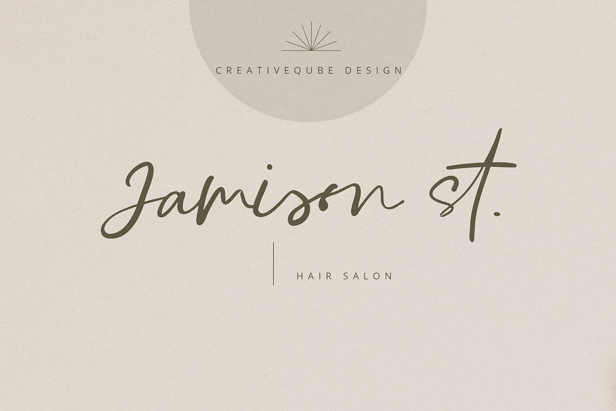 Georgi Town Script Font Family, a Font by Creativeqube Design (Photo 5 of 8)