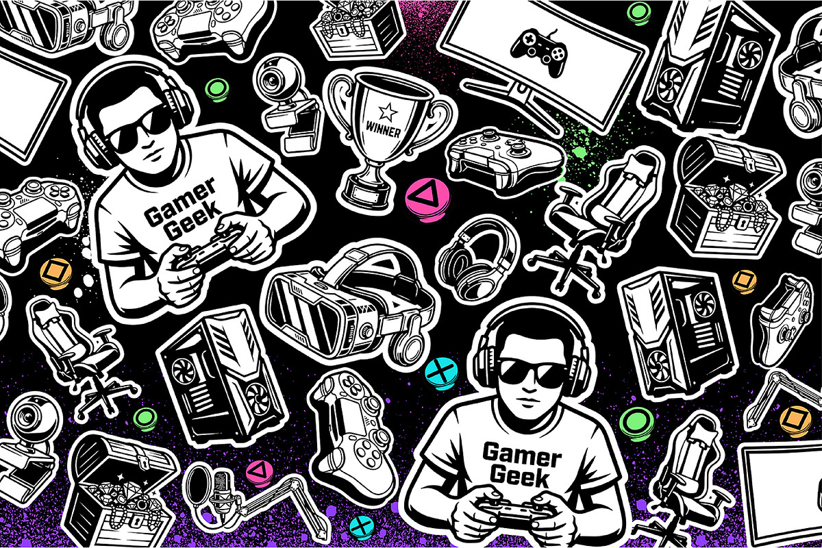 5 Game Background In Graffiti Style, a Background Graphic by MEAS7 Artwork (Photo 5 of 5)