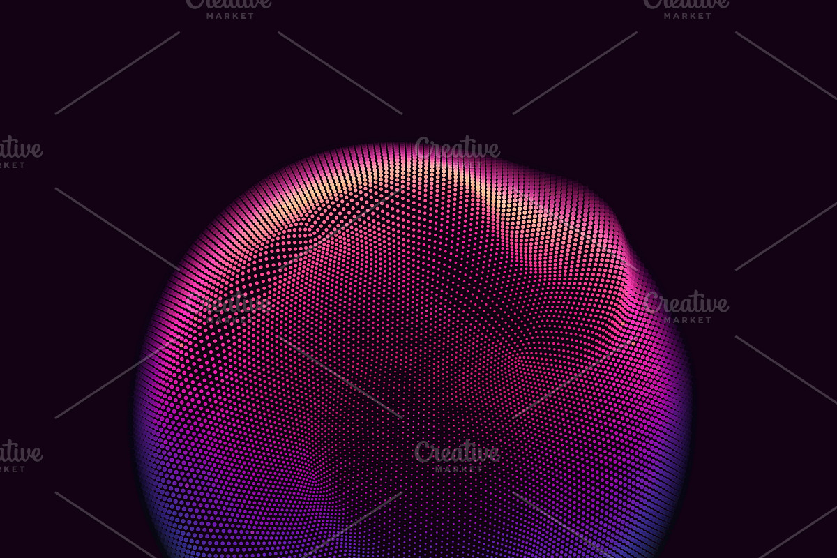 16 Abstract Glitched Spheres, an Object Graphic by GarryKillian (Photo 2 of 17)