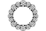 Floral Heart Circle WreathBlack Set, a Seasonal Illustration by Designer_Momina (Thumbnail 13 of 18)