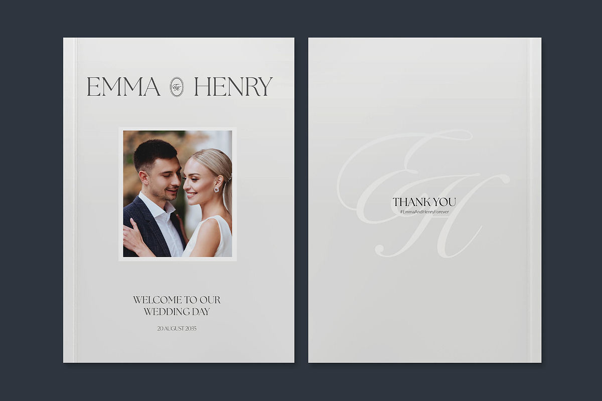 Elegant Wedding Program Template, a Brochure Template by BrandPacks (Photo 4 of 5)