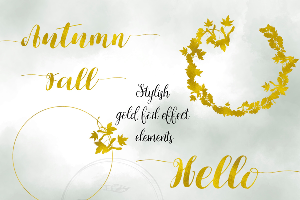 Fall watercolor clipart, Goodnotes, an Object Graphic by Ducatum (Photo 3 of 5)
