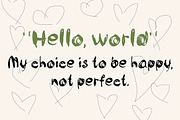 Flawed handwritten font, a Handwritten Font by MixedArt (Thumbnail 4 of 5)