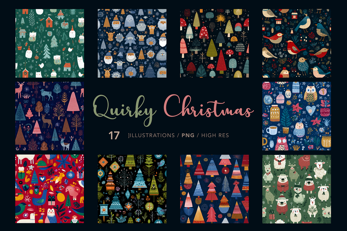 Quirky Christmas, a Decorative Illustration by Picturesque Stories (Photo 1 of 7)