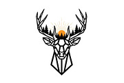 Artistic Geometric Deer Head Bundle, an Illustration by yasushie (Thumbnail 30 of 31)