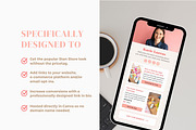 Stan Link In Bio Canva Template, a Landing Page Template by Ciera Design Templates (Thumbnail 3 of 9)