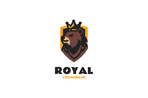 Mascot Crown Bear Logo Design, a Branding & Logo Template by Artnivora.Std