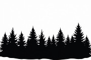 Pine Forest Silhouette Bundle, a Graphic by balal (Thumbnail 6 of 16)