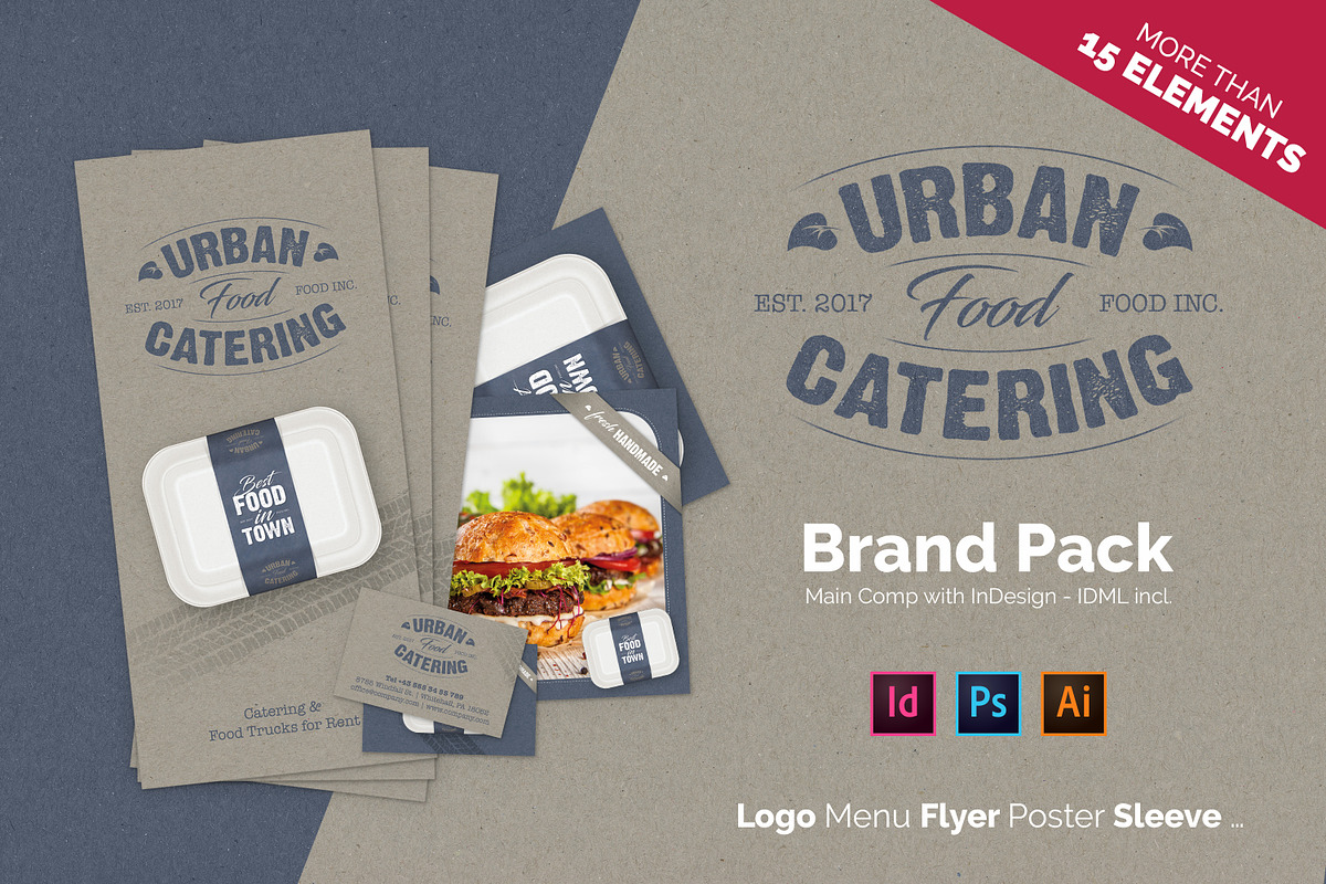 Brand Pack - Urban Food Catering, a Branding & Logo Template by easytemplates.store (Photo 1 of 9)