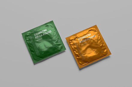 Condom Mockup, a Packaging Mockup by MA-KING_ART