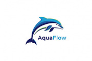 Aqua Flow Dolphin, a Branding & Logo Template by Logocreative (Thumbnail 1 of 2)