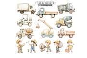 Construction Watercolor Clipart, an Illustration by CharmClipart (Thumbnail 4 of 8)