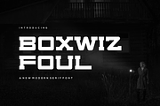 Boxwiz Foul - Font, a Serif Font by artchiles_design (Thumbnail 1 of 5)