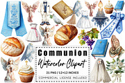 Watercolor First Communion Clipart, a Graphic by CitraGraphics (Thumbnail 1 of 4)
