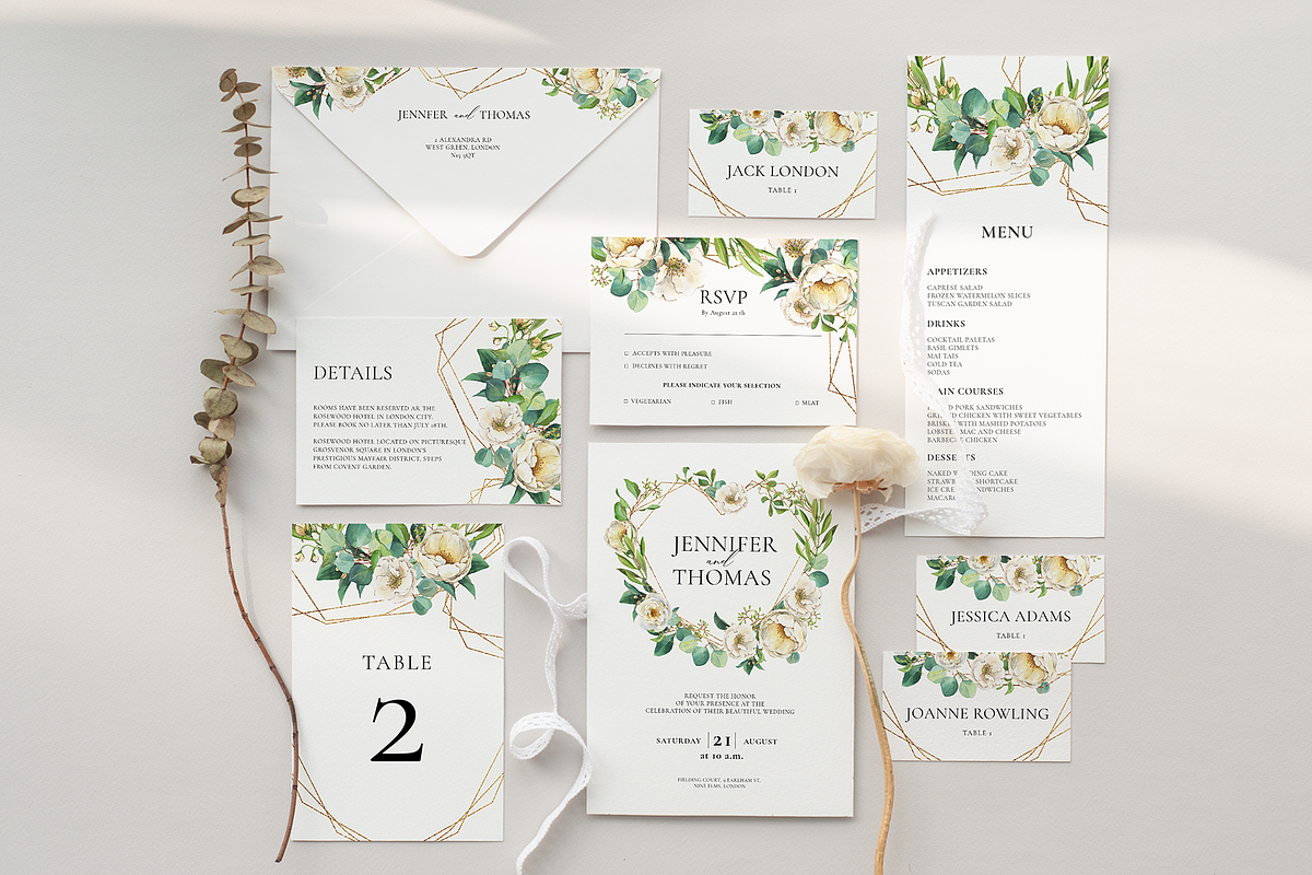 Lush flowers - Wedding Suite, an Invitation Template by Pamyatka Shop (Photo 4 of 6)