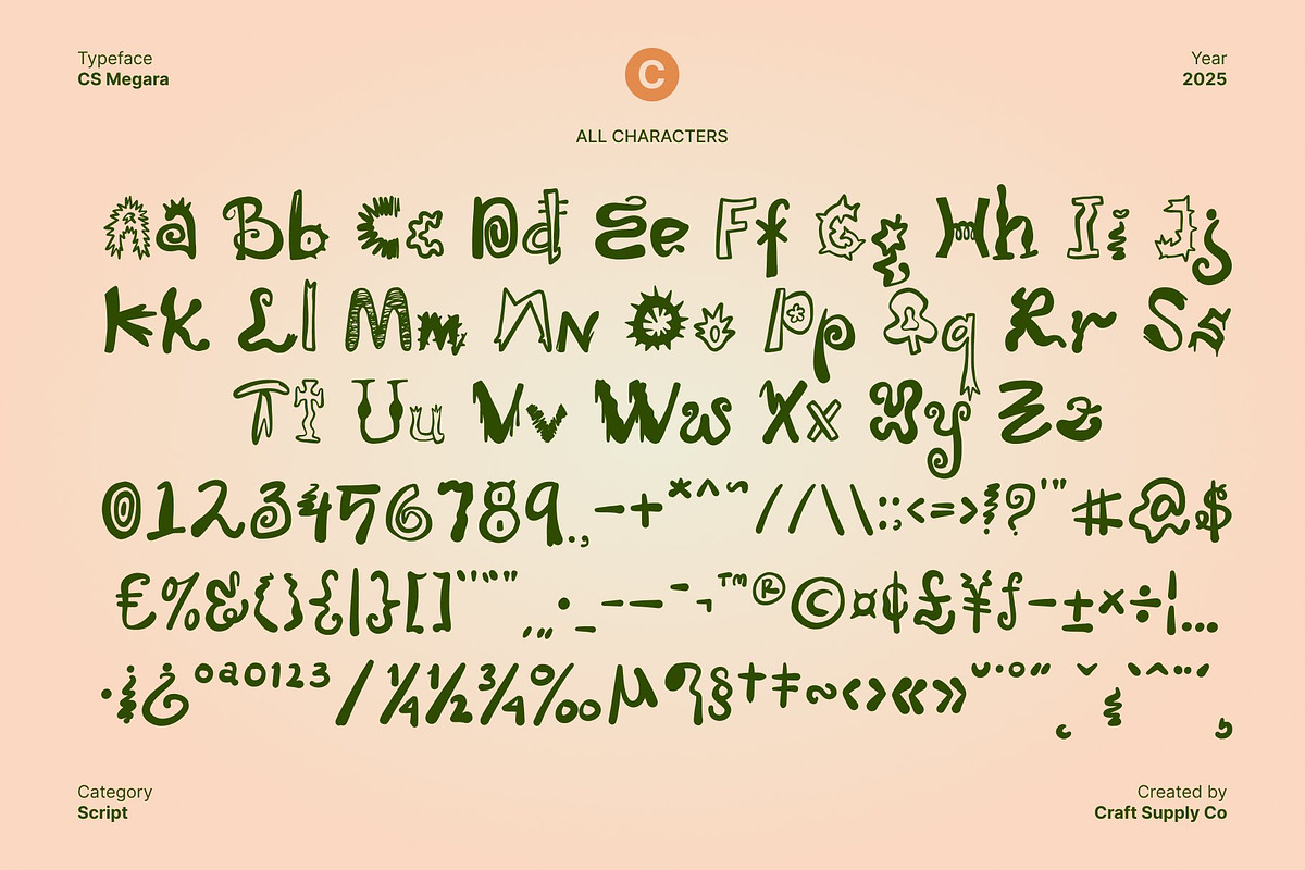 CS Micah – Whimsical Font, a Sans Serif Font by Craft Supply Co. (Photo 8 of 8)