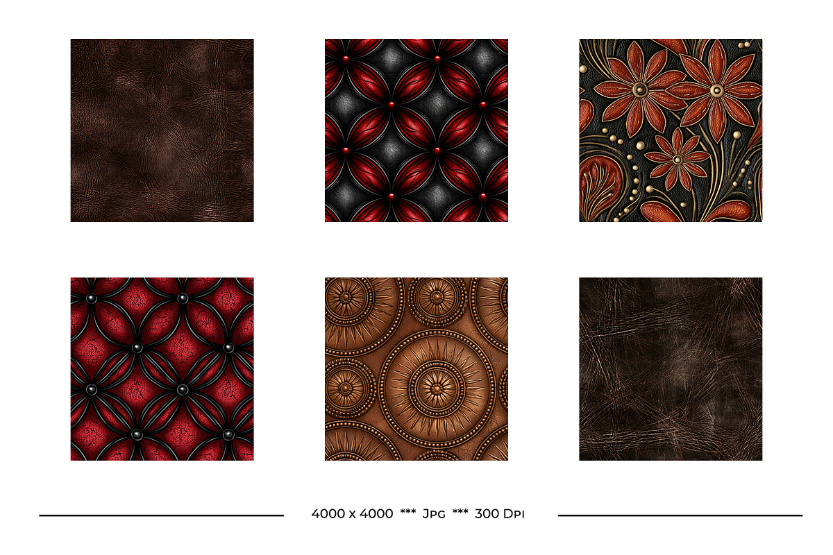 Leather Texture Art Patterns, a Pattern Graphic by karenfoleyphoto (Photo 4 of 7)