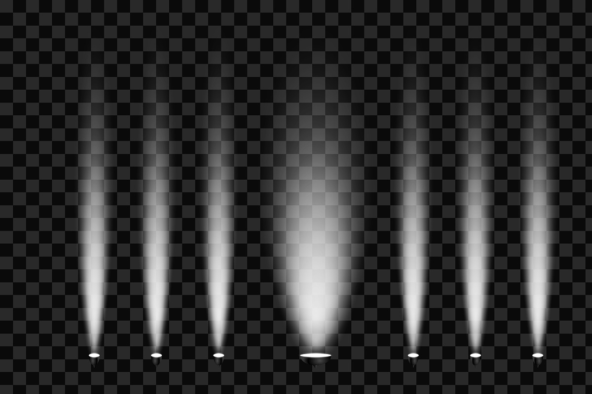 Spark spotlight white, light effect, an Object Graphic by hkmonir (Photo 1 of 3)