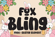 Fox Bling Font, a Handwritten Font by Fox7 By Rattana (Thumbnail 1 of 9)