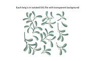 Mistletoe Borders and Branches Set, a Pattern Graphic by Toltemara (Thumbnail 2 of 3)
