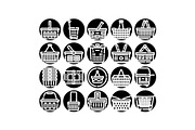 Shopping baskets and carts icon set, an Object Graphic by pikepicture (Thumbnail 1 of 3)