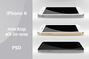 iPhone 6 Mock-Up., an iPhone Mockup by PhIllStudio (Thumbnail 1 of 6)