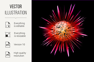 Bursting star., a Background Graphic by DvargShop