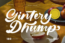 Gintery Dhump Bold Calligraphy Font