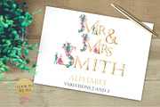 Romantic Alphabet Letters Floral PNG, an Illustration by ColorfulNest (Thumbnail 3 of 5)