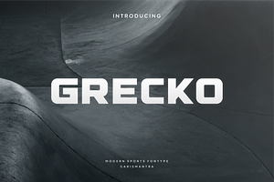 Grecko, a Font by garismantra