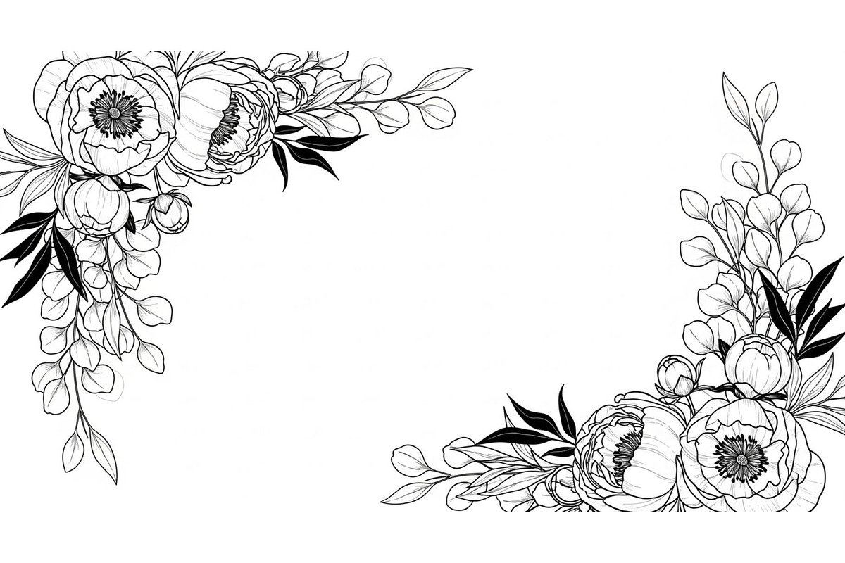 Floral Frame SVG Bundle, an Illustration by Gaye Art (Photo 9 of 31)