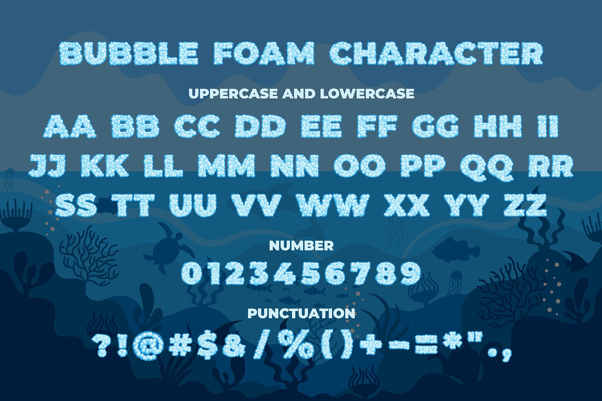 Bubble Foam a SVG Color Font, a Symbol Font by Blankids Studio (Photo 5 of 6)