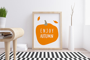 6 Patterns With Pumpkins 3 Posters