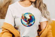 Stained Glass Eagle Clipart Bundle, an Illustration by SVGArt (Thumbnail 7 of 7)