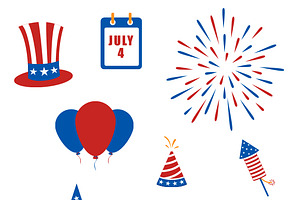 July 4th vector elements