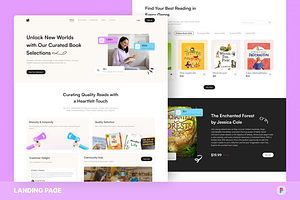 BookWise - Bookstore Landing Page, an UI Kit Template by Studio Delapan