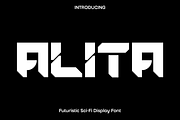 Alita - Futuristic Sci-Fi Font, a Sans Serif Font by Luna Shop (Thumbnail 1 of 4)